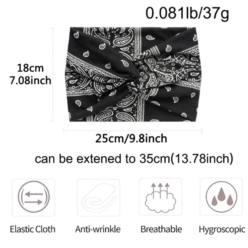 Twisted Wide Headbands for Women Extra Large Turban Workout Headband Fashion Yoga Hair Bands Boho Twisted Thick Hair Accessories