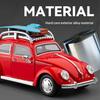 1/24 Metal Die-Cast Retro Beetle Car Model With Removable Accessories Collection Ornaments Boy Toy Car