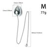 Metallperlen-Analplug-Kette mit Leine für Erwachsene