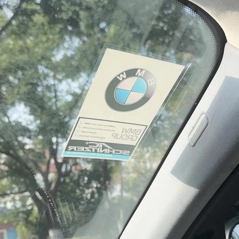 SEQP2 Car Windshield Anti-static Stickers Car Logo Anti-static Sticker Car Styling For BMW 3 5 Series X1 X3 X4 X5 G20 G32 F48 G01 G02
