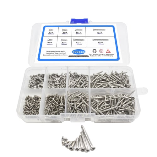 Tapping Screw Set: A Set of Extremely Small Screws Ideal for Connecting Steel Plates and Thin Plates. Screws, Wood Screws, Tapping Screws, Screw Sets,