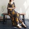Ladies' Loose Artistic Beach Dress Retro Long Robe