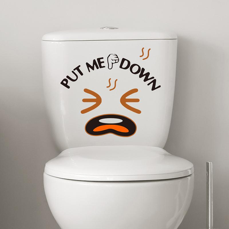 Leg mich runter Lustiger Toilettensitzaufkleber Toilettenaufkleber Zitate Wandtoilettenaufkleber Abnehmbarer Aufkleber Zuhause Badezimmer Toilette Dekor