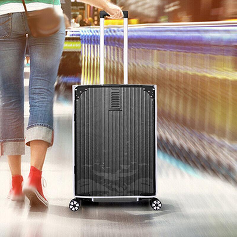 18-30 Inch Transparent Luggage Protector Waterproof Dust Rain Clear PVC Travel Luggage Trolley Durable Suitcase Cover