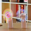 Mini Luce Notturna Ventaglio Portatile Ventilatore Elettrico Portatile da Scrivania Batteria Mini Personalizzabile Regalo da Dare agli Ospiti Ventola con Luci LED Arcobaleno