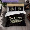 Detroit Red Wings Muster Mikrofaser 3-teiliges Bettwäsche-Set Dekor Bettbezug-Set Für Schlafzimmer Heimgebrauch