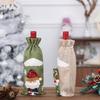 1/3pcs Elegant Christmas Wine Bottle Bags - with Santa, Plaid, Floral, - for Holiday Party Decorations, Table Centerpieces