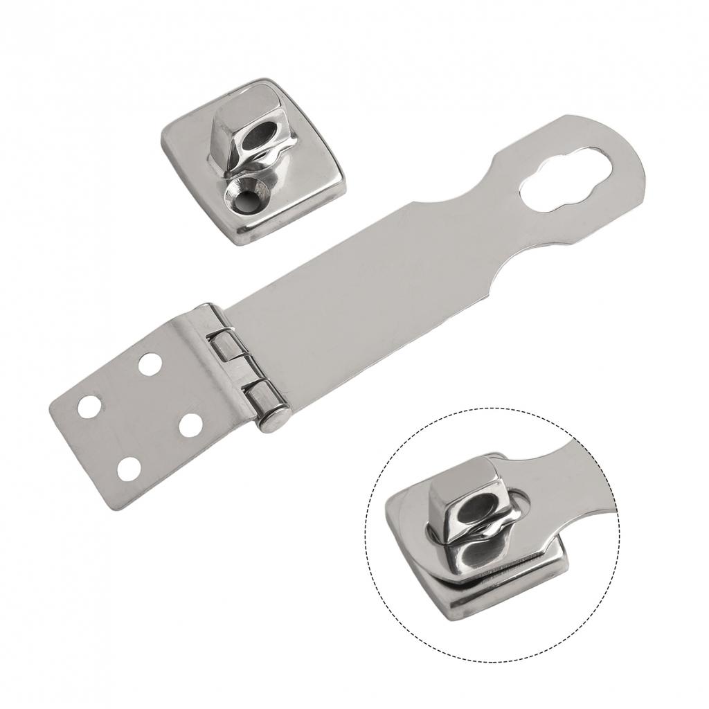 Quality Marine Hardware 304 Stainless Steel Boat Swivel Eye Locking Hasp Latch
