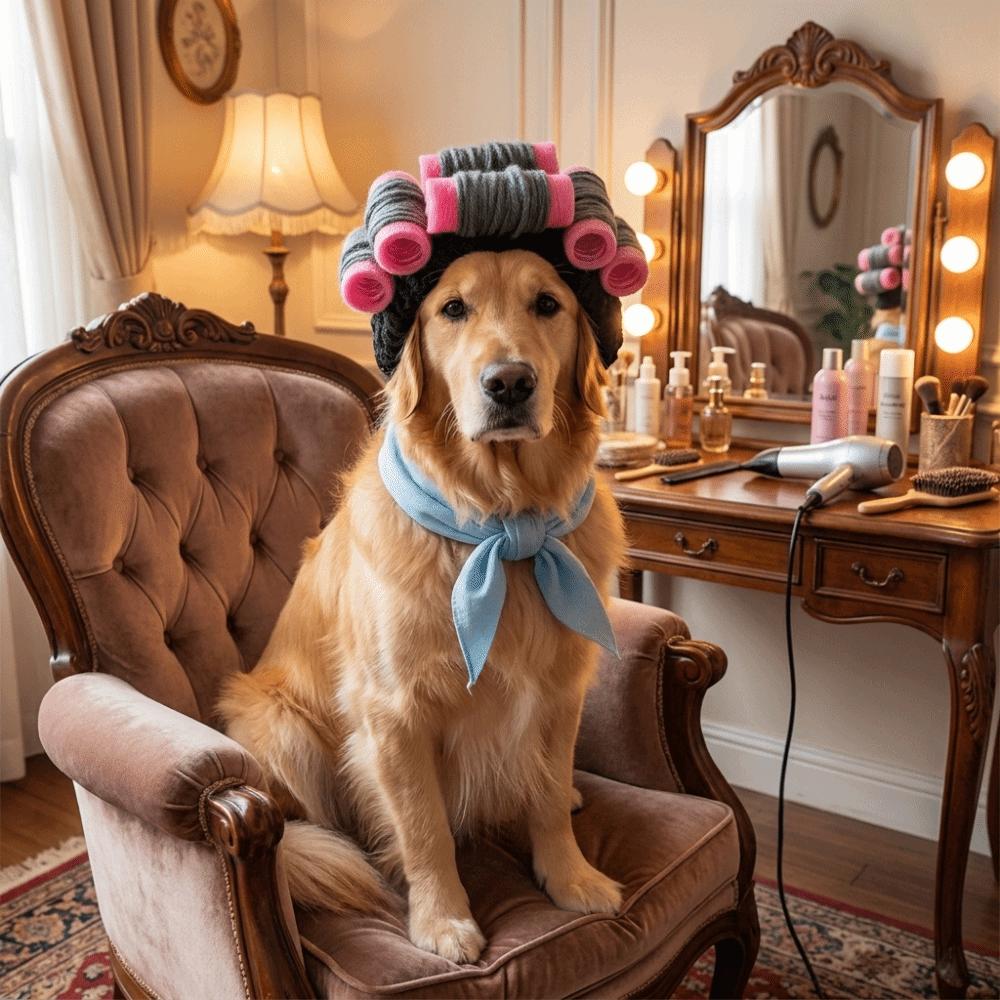 Curly Hair Curly Hair Dog Hats Soft Pet Headgear Cat Hairdressing Costume Photography