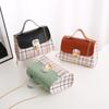 Bag Women's Plaid Contrasting Color Splicing Rhombus Bag Fashion Personality One Shoulder Crossbody Mobile Phone Bag