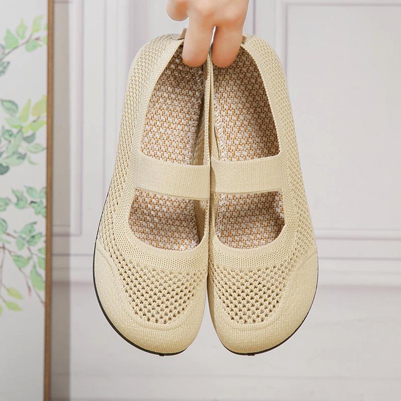 Zapatos Casuales Ligeros Transpirables Antideslizantes Flyknit de Primavera y Verano para Mujer