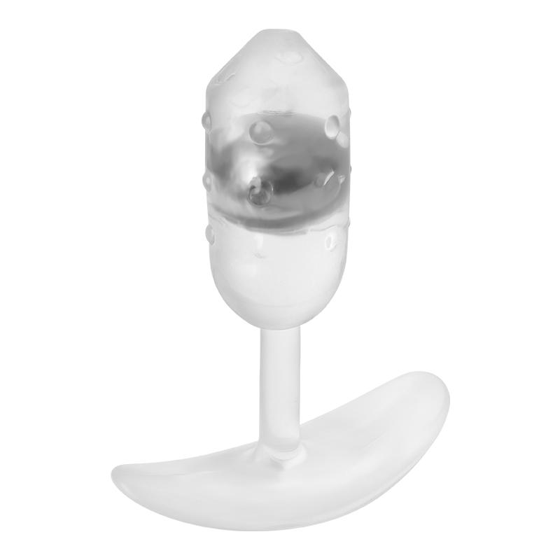 TPE Transparent Anal Plug Built-in Gravity Ball Wearable Butt Plug Prostate Massage Anus Expander Sex Toy for Women Men