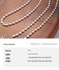 High-End Silver Pearl Layered Necklace for Women - Light Luxury Beaded Clavicle Sweater Chain