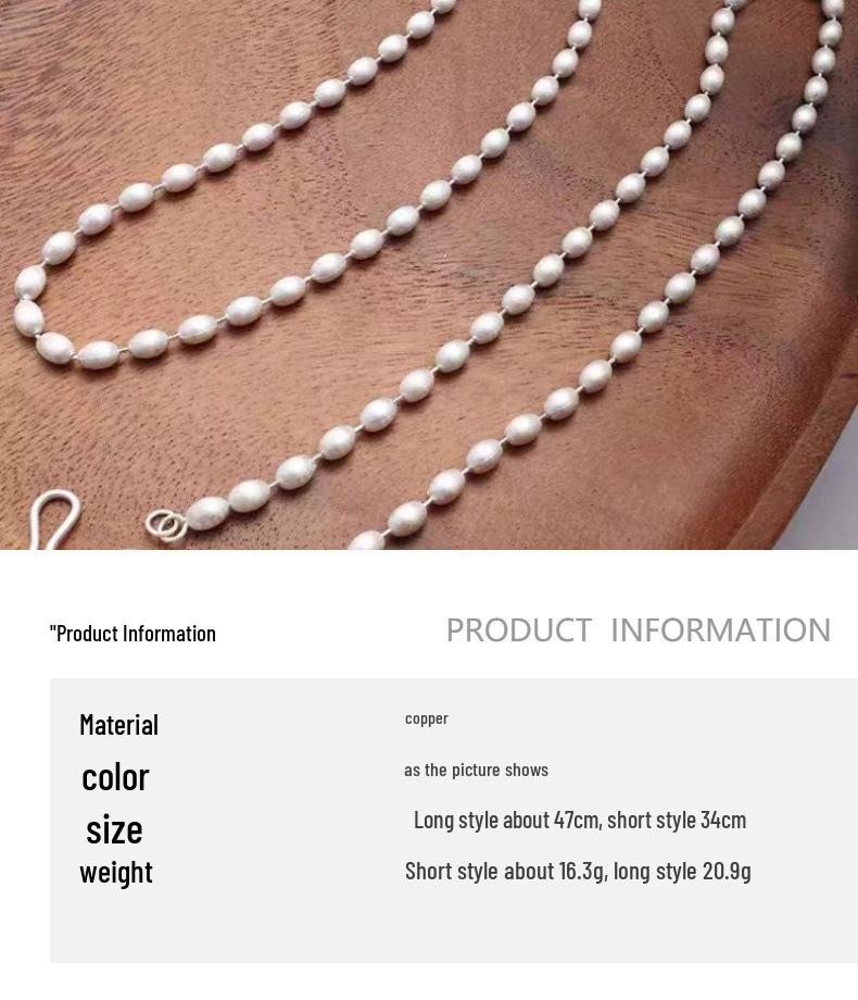 High-End Silver Pearl Layered Necklace for Women - Light Luxury Beaded Clavicle Sweater Chain