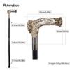 Silver Resin Wolf Tree Root Head Walking Cane Fashion Decorative Steel Stick Gentleman Elegant Cosplay Cane Knob Crosier 94cm