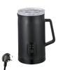 Electric Milk Frother 4-in-1 400W 580ml/19.61oz Hot and Cold Milk Foamer Silent Operation Anti Slip Stainless Steel Milk Steamer