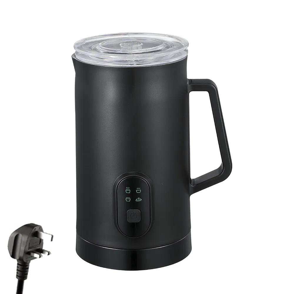 Electric Milk Frother 4-in-1 400W 580ml/19.61oz Hot and Cold Milk Foamer Silent Operation Anti Slip Stainless Steel Milk Steamer