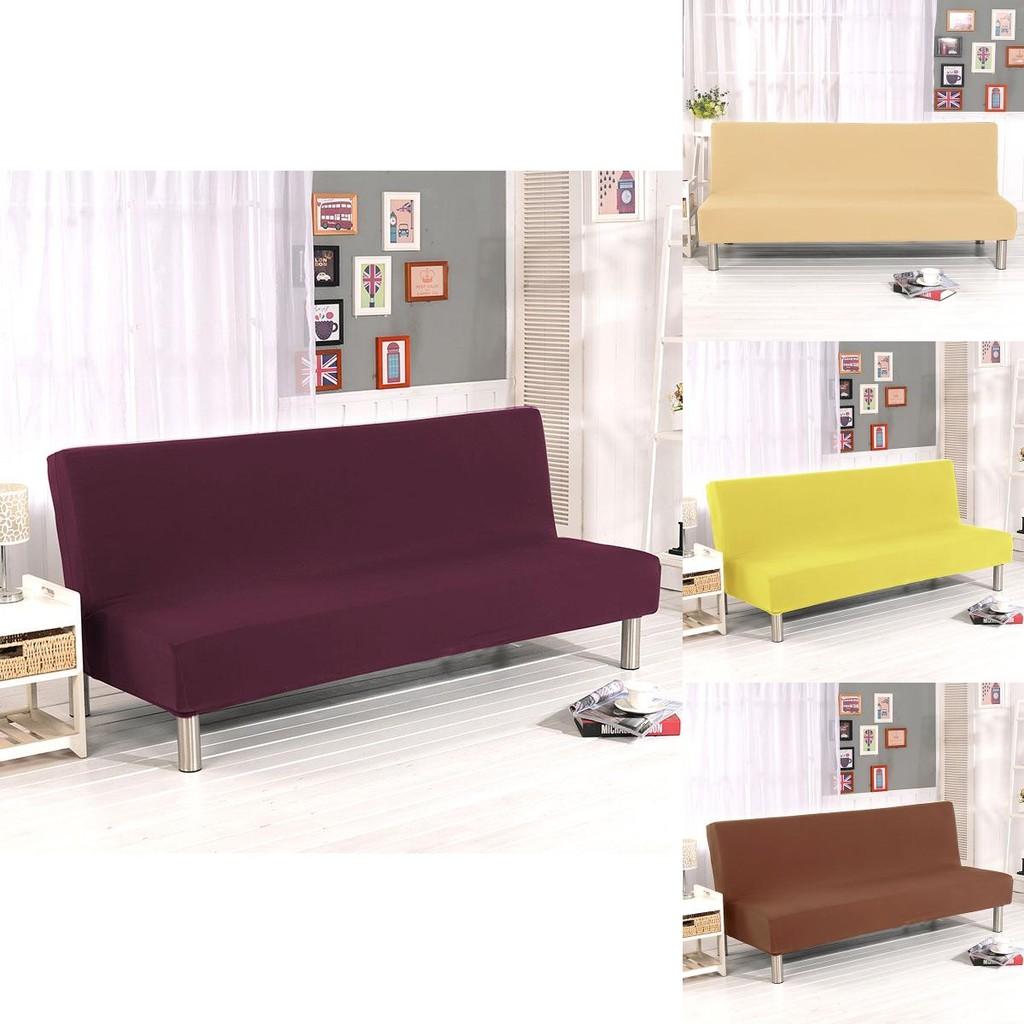 Luxurious Solid Sofa Bed Cover With Elastic Fabric For Ultimate Comfort And Protection