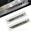 Insignia Emblema Pegatina Logo MANSORY para Guardabarros Lateral Trasero Maletero Decoración Interior de Coche Decal para Accesorio de Estilo de Coche