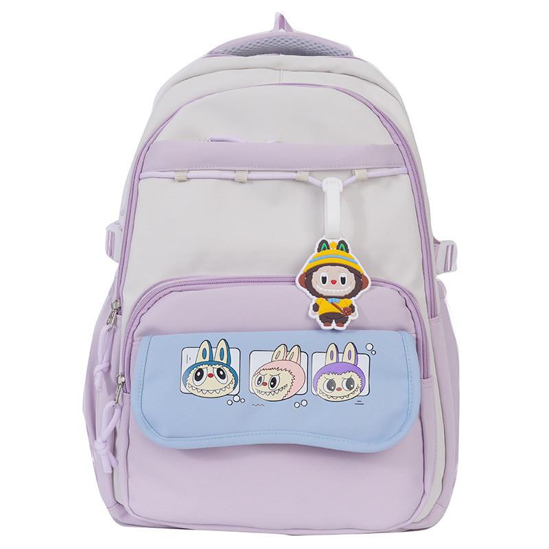 College Cute Style Cartoon Printed Student Backpack  For Use Daily
