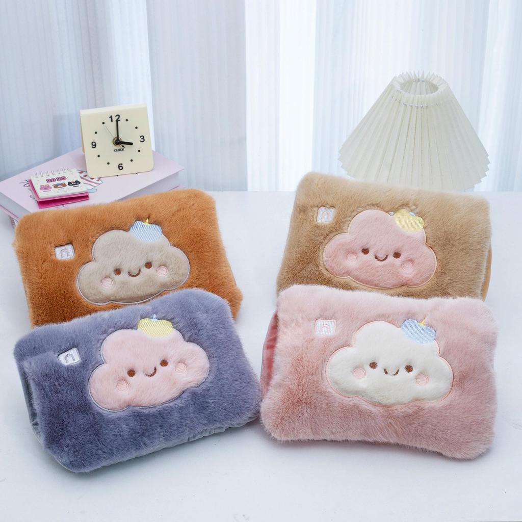 Automatická elektrická plyšová kreslená fľaša na horúcu vodu ohrievač rúk s bezpečnostným vypnutím