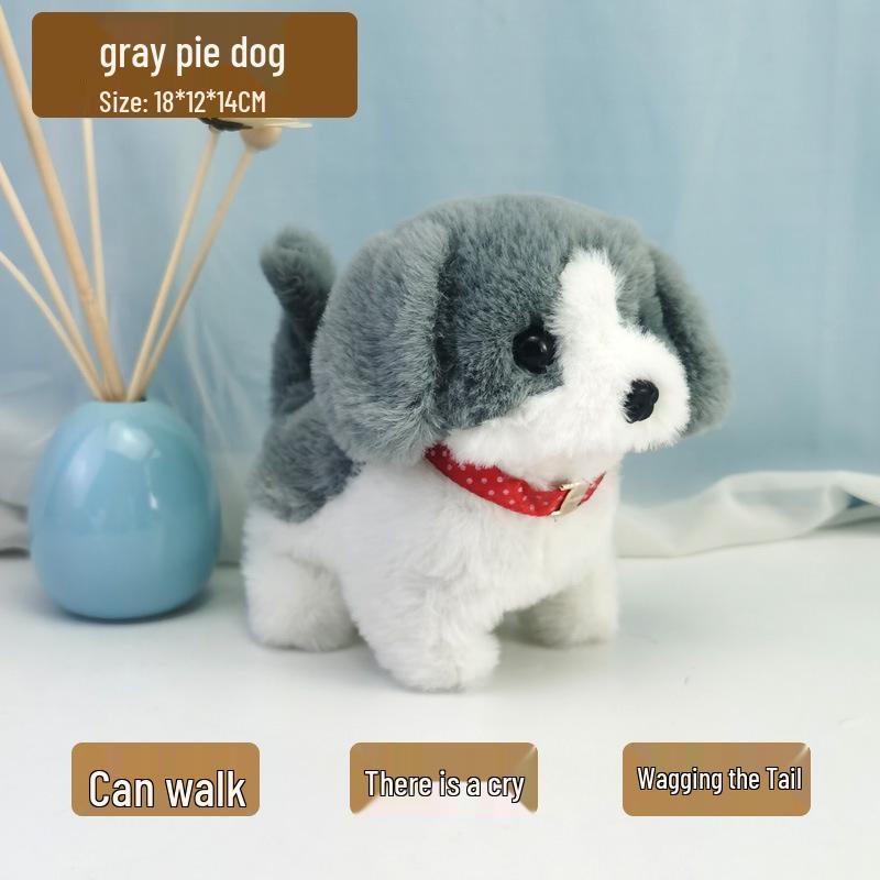 Color Block Dalmatian Plush Toy: Walking, Barking, Tail-Wagging Electric Puppy