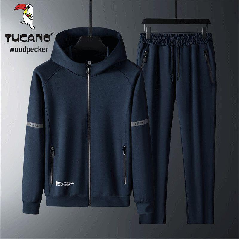 

Мужской комплект из двух предметов: худи с капюшоном и флисовые брюки Italian Woodpecker 3XL (150-165 Jin)