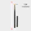 Japanese Nail Art Pen Set: 16-Piece Gel Polish Liner, Drawing, Carving, and Blending Brushes.