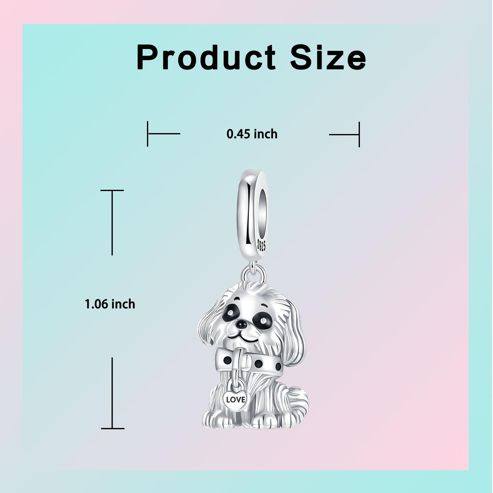 

Copper Charms Dogs Dangle Beads Fit Original Charms Bracelets Diy Bead Women Jewelry Making