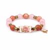 Elastic Hummingbird Bracelet with Pendant Beaded Bracelet Metal Tube Crystal Bracelet  Party Favors
