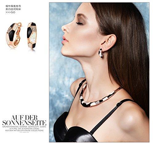 IUHA Wildes Halsband Natürliche Muschel Zirkonia aus Österreich (IUHA) [Kleopatra]