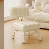 Kleiner Hocker Rückenlehne Universelles Rad Weicher Hocker Kindersofa Couchtisch Kleiner Stuhl Rolle Niedriger Hocker Tragbarer Hocker