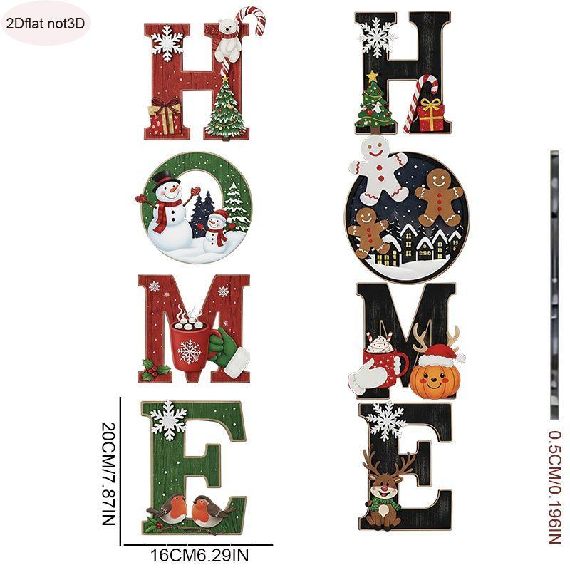 Christmas Home Decor : Cozy, Festive Wooden Wall Decorations