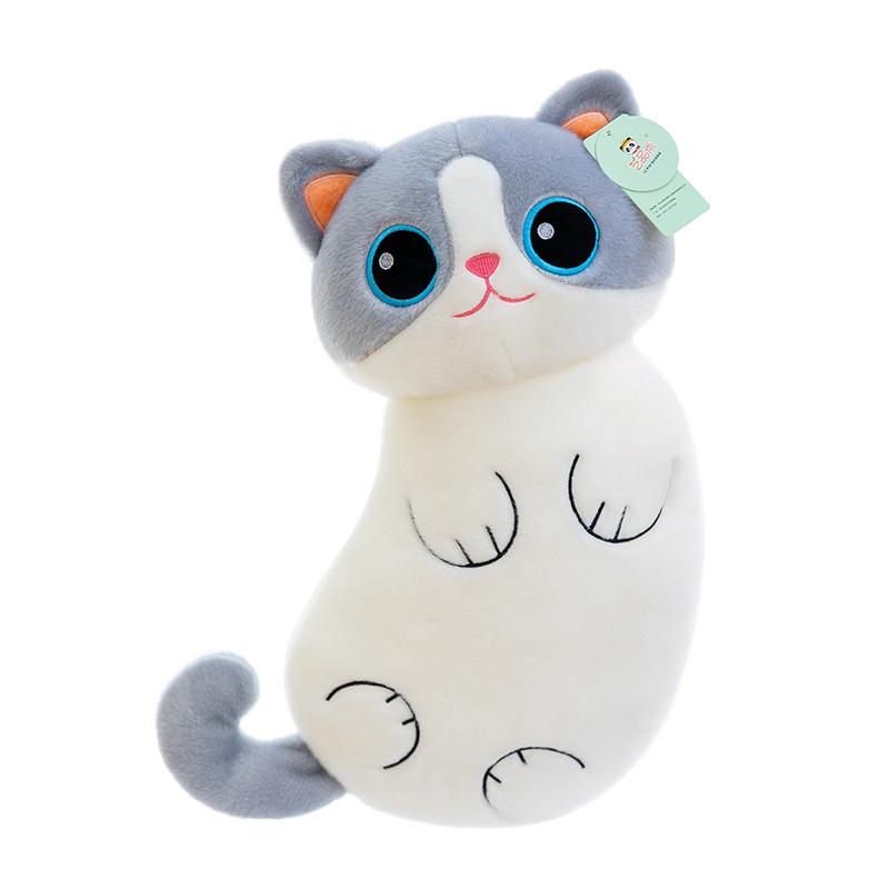 Cute Siamese Cat Plush Pillow With Pp Cotton Filled Soft Toy For Kid And Teens