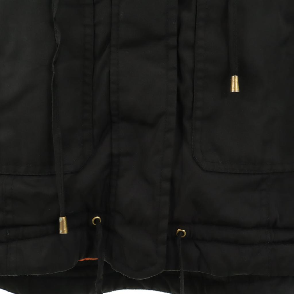 ZARA Mod coat M black Cotton filling Women Used