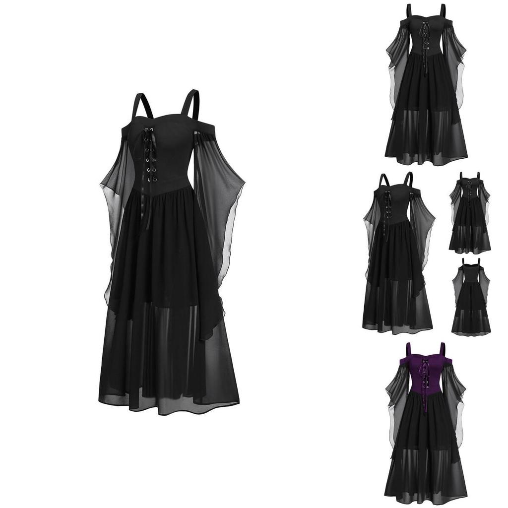 Beautifully Designed Witch Dress For Cosplay Halloween And Carnival Parties