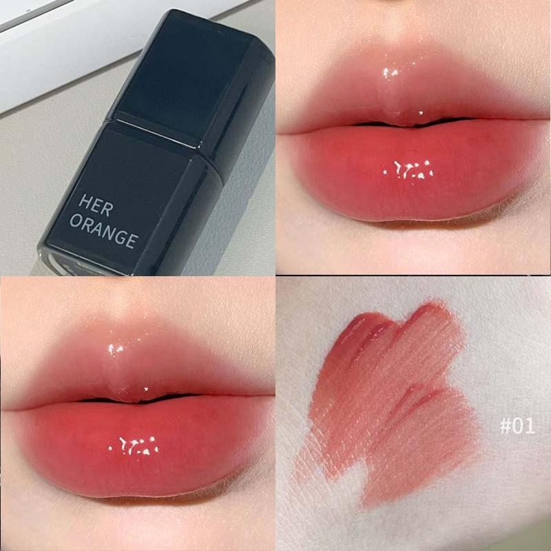 HERORANGE Lip Shadow: Long-Lasting Hydrating Gloss for Plump, Mirror-Finish Lips 6g