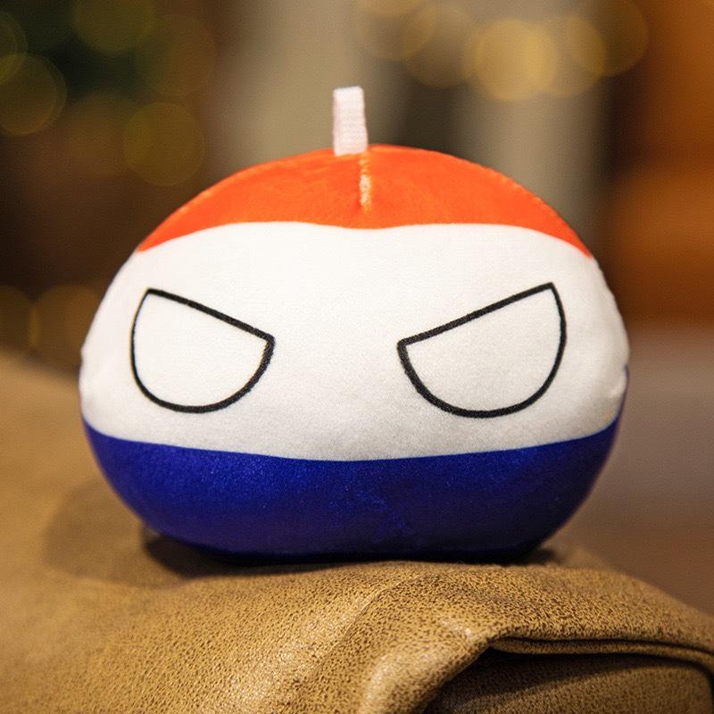 10cm Country Ball Pluche Speelgoed 70 Stijlen Polandball Hanger Country Balls Countryball Gevuld Poppetje Speelgoed Leermiddel Cadeau Voor Kinderen 10cm white
