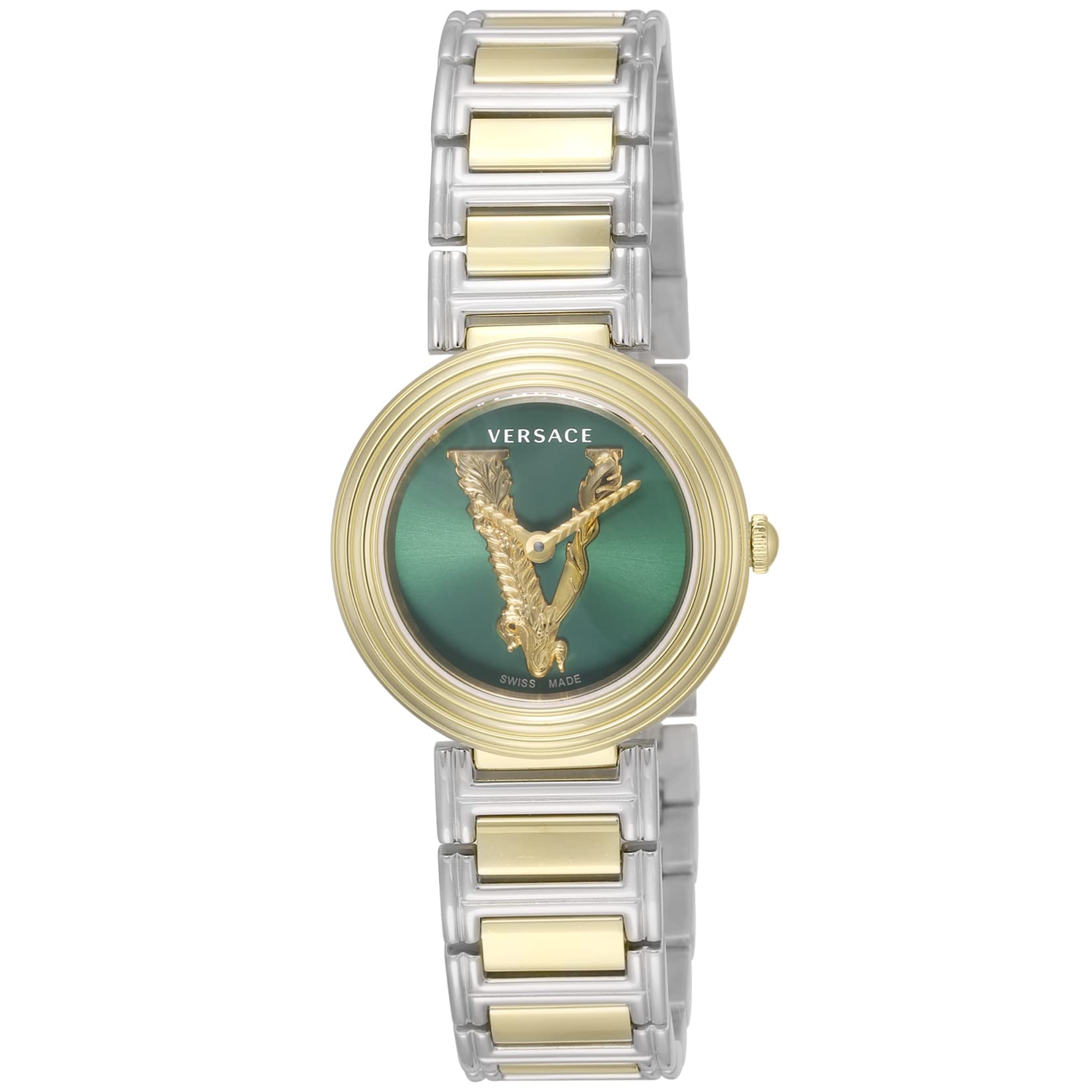 

Watch Virtus Mini Venus Mini Green Dial Stainless Steel Sapphire Glass Quartz 28MM Swiss Watch VET300821 Gold [Versace] Women s [Item] зелений