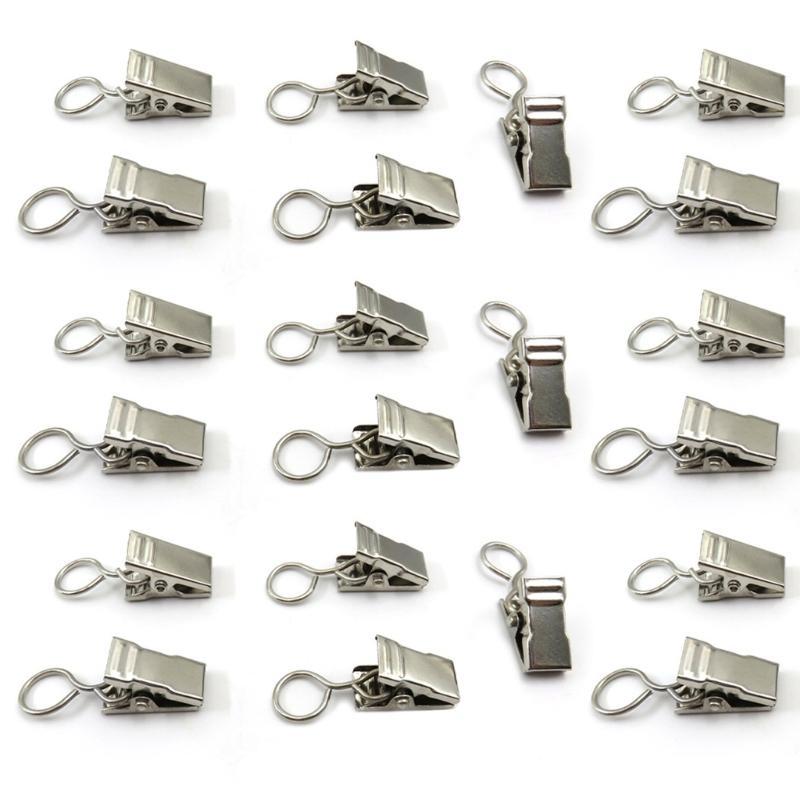 652F Heavily Duty Curtain Clip Hangers, 100Piece Set For Secure Hanging Home Or Event Setting for Hanging Tablecloth Towel