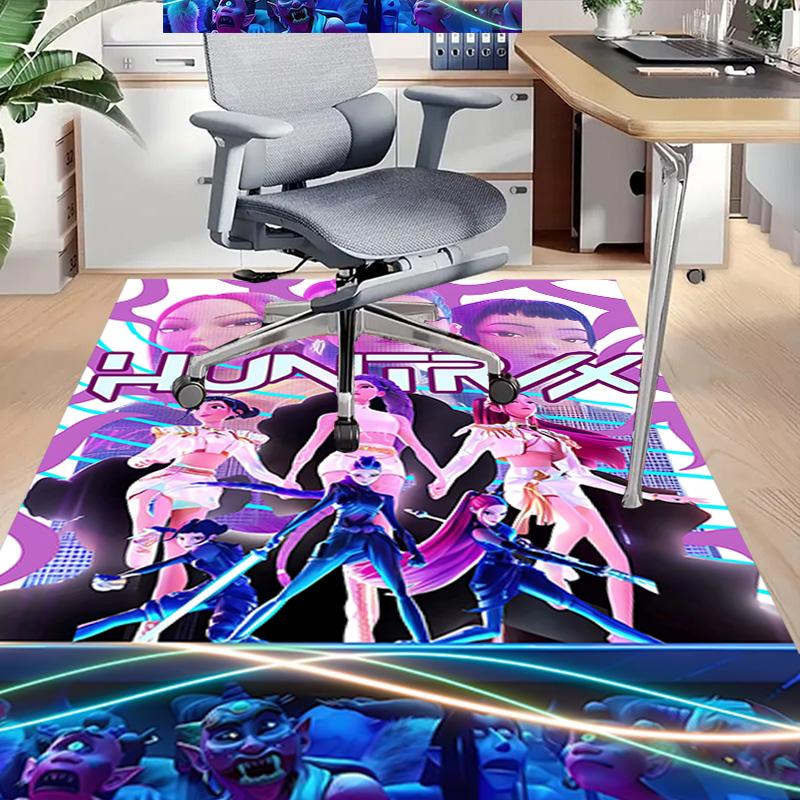 Huntrx Future Fashion Icons Carpet For Playroom Bedroom Living Room Sofa Home Decorkids Game Area Rug Nonslip Floor Mat