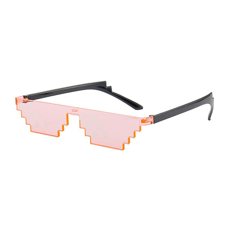 RMM brand Cool fashion unisex Punk Sunglasses square Individuality mosaic sunglasses code pixel glasses for women men