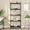 VidaXL 5-Tier Bookcase Black 60x30x154 Cm Engineered Wood 837657