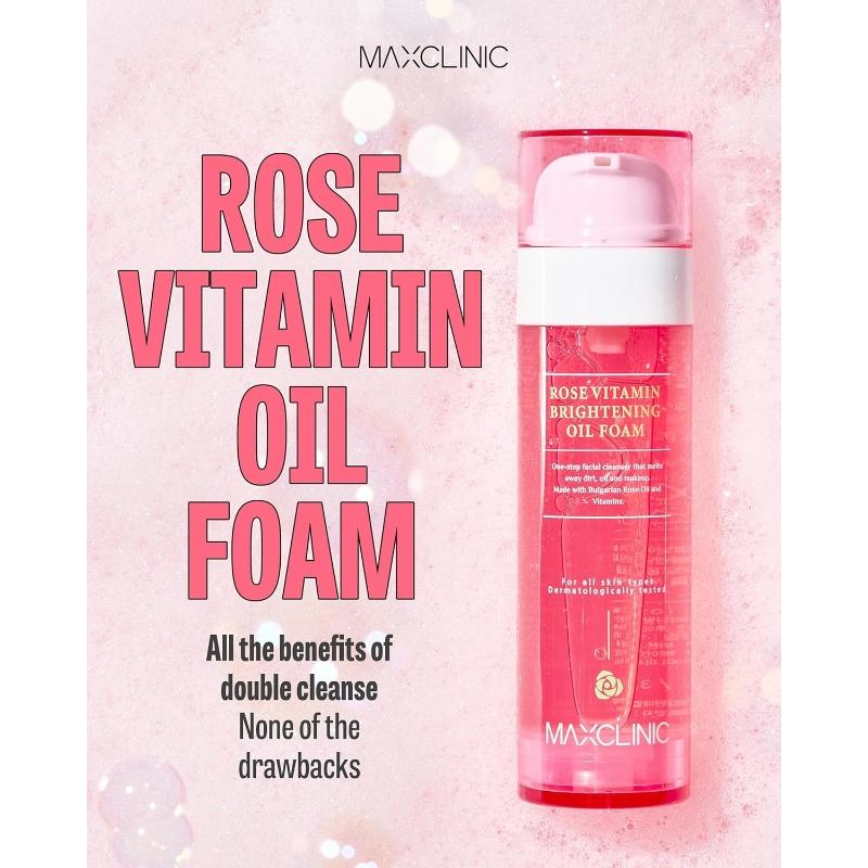 MAXCLINIC Rose Vitamin Brightening Oil Foam 110g
