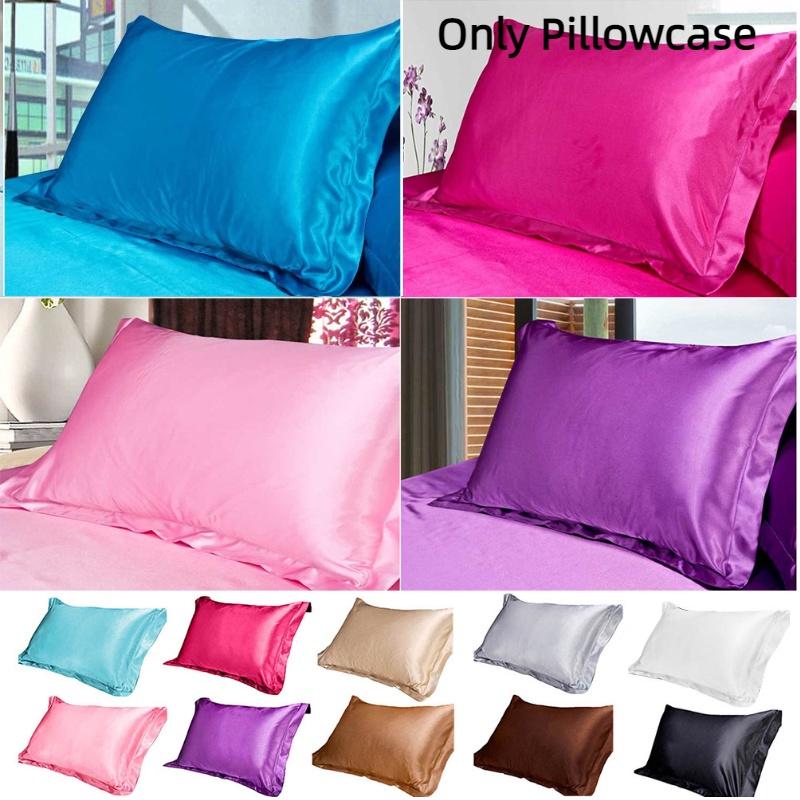 Luxurious Single Pillowcase For Summer Soft And Smooth Silk-like Polyester Fiber Fabric