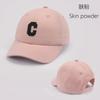 Gorra de Béisbol para Bebé Letra C Linda de Color Sólido Sombrero de Sol para Niños Pequeños con Orejas Verano Ajustable Niños Niño Niña Gorra de Visera