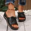 Women's New Summer Platform Slippers Thick Slippers with Fish Mouth Wedge Heel In Stock