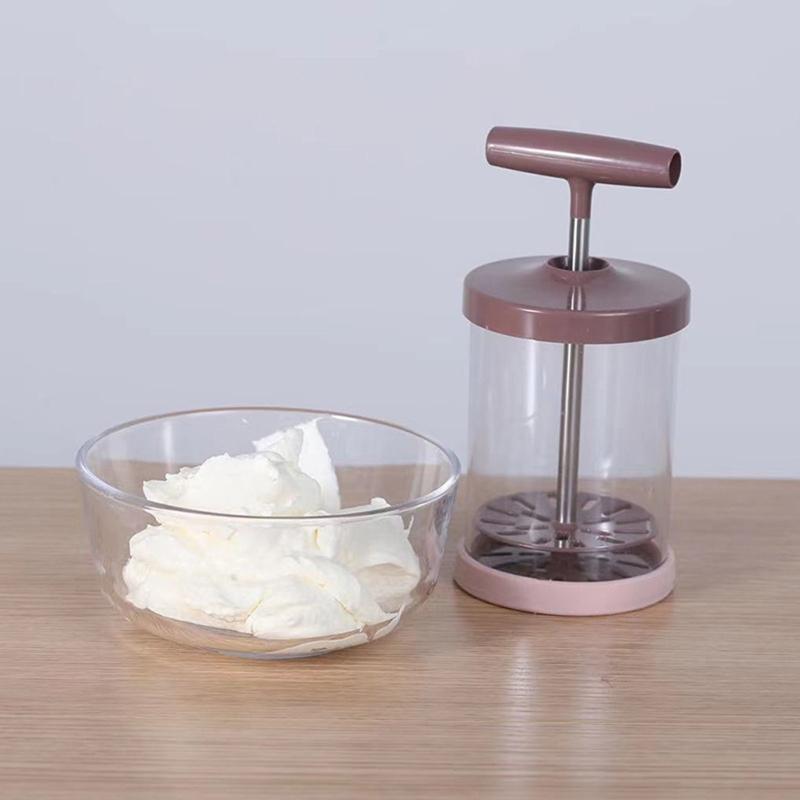 2025 New ABS Hand Pump Kitchen Cream Whipper DIY Pitchers Manual Milk Frother Foam Maker Shop Tools Multipurpose
