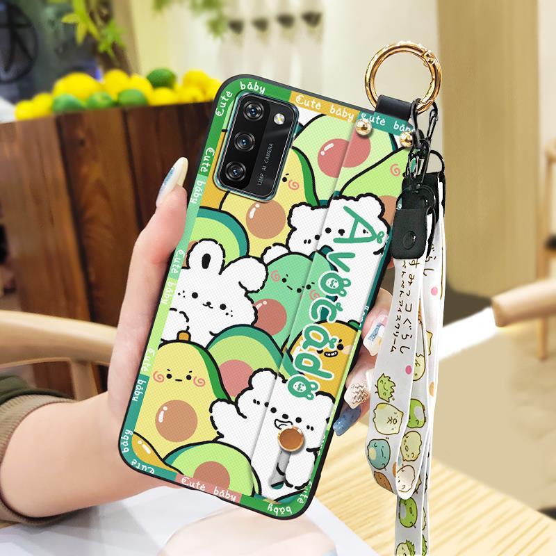 Cute Ring Phone Case For Blackview A100 Anti-knock Wristband Protective Kickstand Cartoon Silicone Fashion Design