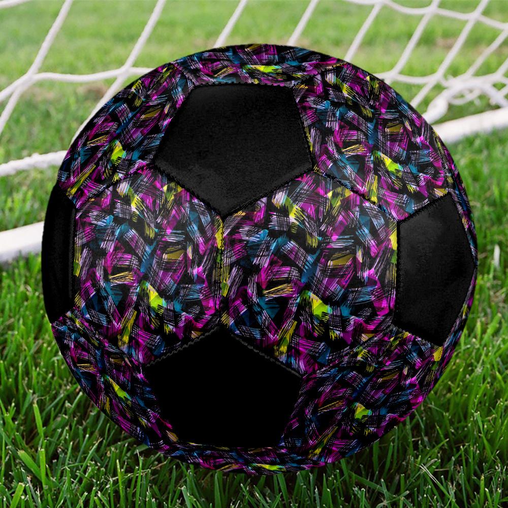 1pc Abstract Brush Strokes Durable Soccer Ball/Football, Size 5, Perfect for Training, Entertainment And Competition,Gift yy26060691